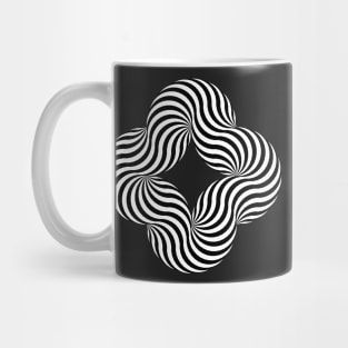 Striped Curly Cross Mug